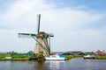 Dutch windmill. Netherlands Royalty Free Stock Photo