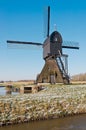 Dutch windmill in a polder landscape