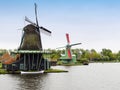 Dutch windmills Royalty Free Stock Photo