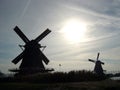 Dutch windmills Royalty Free Stock Photo