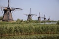 Dutch windmills in Kinderdijk 7 Royalty Free Stock Photo