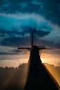 THe windmills of Zaanse Schans in the Netherlands Royalty Free Stock Photo