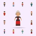 Dutch, woman cartoon icon. Universal set of people around the world for website design and development, app development Royalty Free Stock Photo