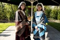 Dutch women in traditional clothes