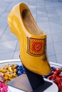 Dutch wooden shoe Royalty Free Stock Photo