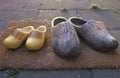 Dutch wooden shoes Royalty Free Stock Photo
