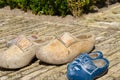 Dutch wooden shoes Royalty Free Stock Photo
