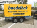 Dutch Yellow rental Boedelbak Moving trailer