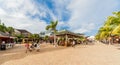 The duty-free area at the Falmouth cruise port.