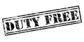 Duty free black stamp Royalty Free Stock Photo