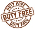 duty free brown stamp