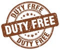 duty free brown stamp