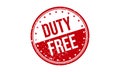 Duty Free Rubber Stamp. Duty Free Grunge Stamp Seal Vector Illustration Royalty Free Stock Photo