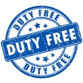 Duty free rubber stamp