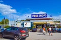 Duty free shop Border crossing station Kulata Promachonas Bulgaria Greece