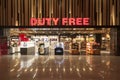 Duty Free Shop in Esenboga International airport, Ankara, Turkey.