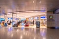 DOHA, QATAR - APR7, 2018: Duty free shop inside Hamad International Airport on April 7,2018 in Doha,Qatar. It is the hub for Royalty Free Stock Photo