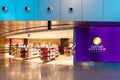 DOHA, QATAR - APR7, 2018: Duty free shop inside Hamad International Airport on April 7,2018 in Doha,Qatar. It is the hub for Royalty Free Stock Photo