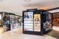 DOHA, QATAR - APR7, 2018: Duty free shop inside Hamad International Airport on April 7,2018 in Doha,Qatar. It is the hub for Royalty Free Stock Photo