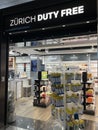 Duty Free shops at Flughafen Zurich in Zurich, Switzerland Royalty Free Stock Photo