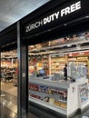 Duty Free shops at Flughafen Zurich in Zurich, Switzerland Royalty Free Stock Photo