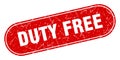 duty free sign. duty free grunge stamp. Royalty Free Stock Photo