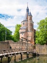Duurstede castle with Burgundian tower and bridge in Wijk bij Du Royalty Free Stock Photo