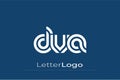 DVA Creative Unique Modern Letter Logo Design. Elegant Monogram Logo Design with Decorative Elements and Typography Royalty Free Stock Photo