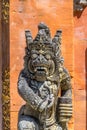 Dvarapala Guardian, Carved stone sculpture at Pura Tirta Empul temple.