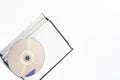 DVD blue ray discs with cases white background movie CD Royalty Free Stock Photo