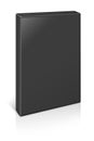 DVD box blank template black for presentation layouts and design. 3D rendering Royalty Free Stock Photo