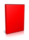DVD box blank template red for presentation layouts and design. 3D rendering Royalty Free Stock Photo