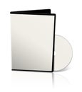 DVD box blank template white for presentation layouts and design. 3D rendering Royalty Free Stock Photo