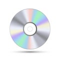 DVD or CD disc. Blue-ray technology vector illustration. Music sound data information Royalty Free Stock Photo