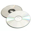 DVD CD disc game on white background Royalty Free Stock Photo