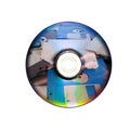 Dvd or cd and old floppy disk inside Royalty Free Stock Photo