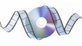 DVD disc and filmstrip