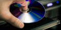 DVD disc insert Royalty Free Stock Photo