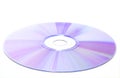 DVD disc on white background Royalty Free Stock Photo