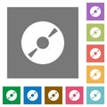 DVD disk square flat icons Royalty Free Stock Photo