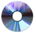 DVD disk on white Royalty Free Stock Photo