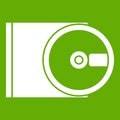 DVD drive open icon green