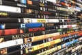 DVD movie collection, studio shot Royalty Free Stock Photo