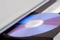 DVD player ejecting disc Royalty Free Stock Photo