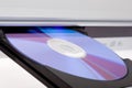 DVD player ejecting disc