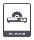 dvd player icon in trendy design style. dvd player icon isolated on white background. dvd player vector icon simple and modern Royalty Free Stock Photo