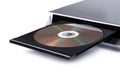 DVD player with open disc tray Royalty Free Stock Photo