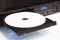 DVD player with an open tray Royalty Free Stock Photo