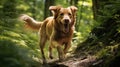 dventure dog on a hike Royalty Free Stock Photo