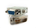 DVI/D-SUB adapter Royalty Free Stock Photo